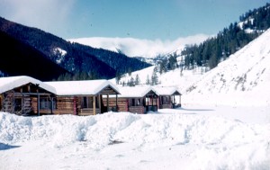 The cabins at V-V Ranch.