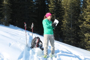 AAI instructor, Fitz, explaining some "snow-pack rules".