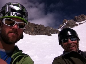 Sitting on the East Face of Teewinot.