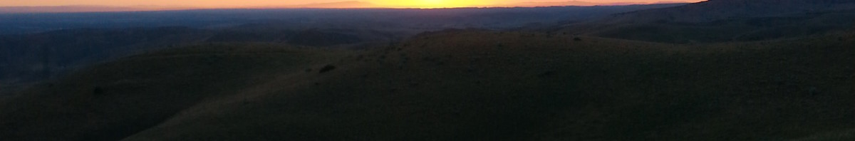 Boise Sunset from the top of Corrals Trail.