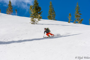 Cody Feuz descending off Mount Moran in the Grand Teton National Park